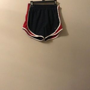 Nike lined shorts red white an blue size XSmall